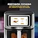 Kalorik Air Fryer VIVID TOUCH Series 5 Quart Capacity with High-Resolution Touchscreen 202 Cooking Presets in 12 Food Categories with View Window, 1500-Watts, Stainless Steel