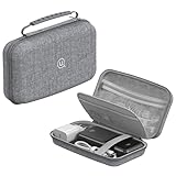 ガジェットポーチ 収納バッグ トラベルポーチ 小物収納 充電器/ケーブル/モバイルバッテリー/USBメモリ/SDカード/化粧品/イヤホン/ゲームコントローラー 収納 外層硬質材質 内層柔らかい綿布 圧壊防止
