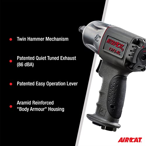 Aircat 1375-Xl: Nitrocat Composite Impact Wrench 700 Ft-Lbs - 1/2-Inch #TOP4