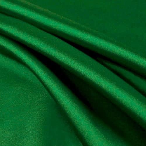 Payton Green Faux Silk Minimal Stretch Charmeuse Satin Fabric by The Yard - 10017