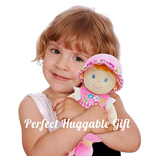 June Garden JGD 12 Inch Soft Dolly Emilia - Stuffed Soft Baby Doll Gift For 1 2 3 Year Old Girls thumb #1