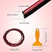 32 Feet Car Interior Moulding Trim Strips Universal Car Decoration Pinstriping Filler Insert Strips Dashboard Decorative DIY Flexible Garnish with Installing Tool(Simple Style,Red)