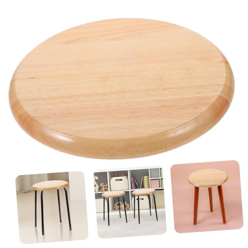 Asiento de madera para taburete Cabilock redondo y pulido de caucho resistente a impactos 8