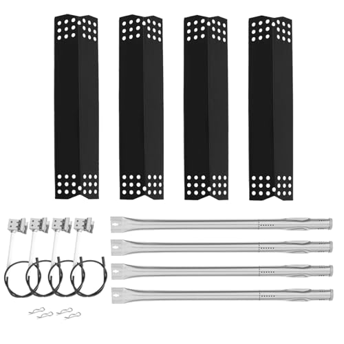 BBQration Replacement Parts Kit for Expert Grill 4 Burner 720-0789H, Heat Shield and Burner Kit for Expert Grill Parts 720-0789H, Expert Grill Replacement Parts 4 Burner XG19-101-002-02