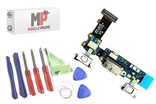 MobilePrime Charging Port Replacement Kit Compatible for Samsung Galaxy S5 (G900P) Including Repair Tools