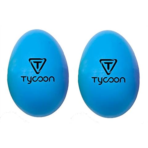 Tycoon Percussion Plastic Egg Shakers - Blue Cover
