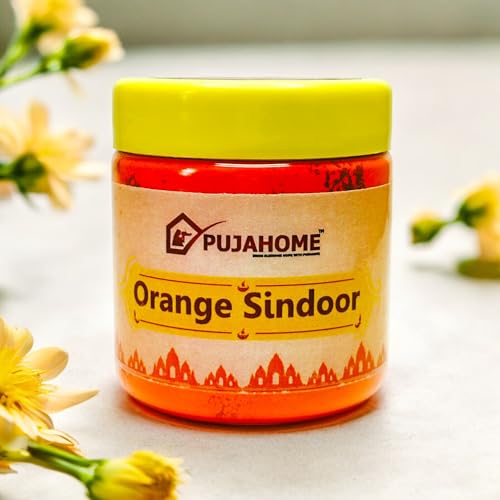 Image of Original Premium quality Hanuman Ji Sindoor | Orange Sindoor |100% Pure Hanuman Ji Pooja Sindoor, Pack of 4 (250 Gram Each)