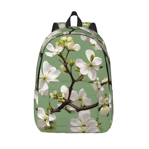 Sac à dos en toile imprimé fleurs WURTON unisexe pour travail et loisirs