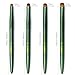 Aridito 4pcs Matte Green Metal French Nail Brush | Professional French Tip Brush | Nail Clean Up Brush (#10,#12,#14,#16) (Matte Green)