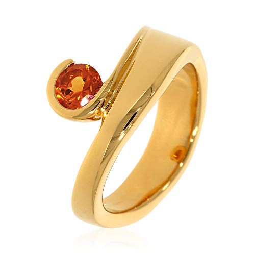 XEN Ring mit 5 mm Madeira Citrin ca. 0,50 ct. gelbvergoldet 52 (16.6)