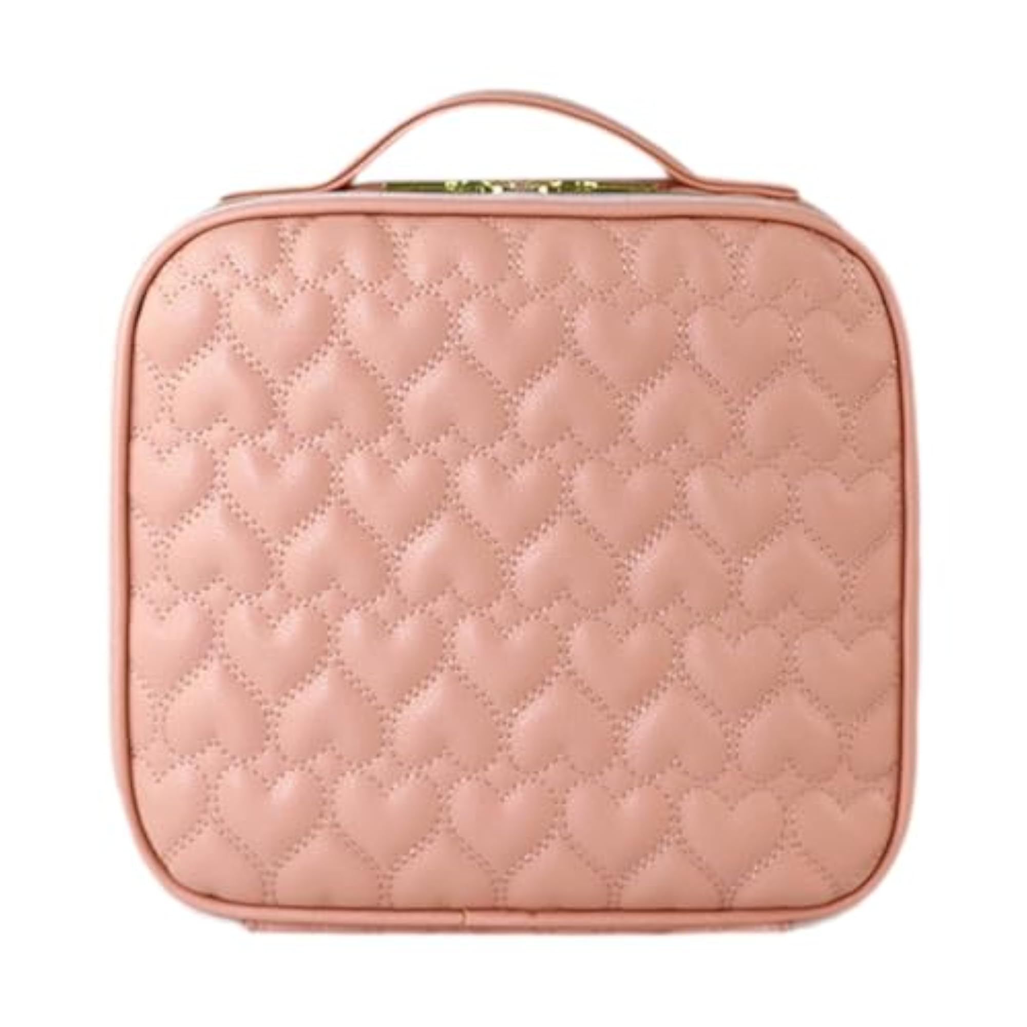 Makeup Case with Carry Handle Travel Toiletry Bag for Lipstick Brushes