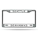 NFL Seattle Seahawks Chrome License Plate Frame
