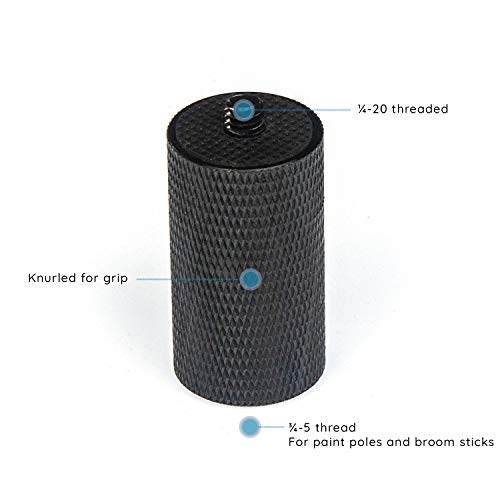GRIFITI Nootle Camera Paint Pole Adapter 3/4-5 to 1/4-20 for Video Photo Mic Phone Extension Broom Painter Adaptor Painter's Adapters Extensioncamera Tripod Mount Attachment Connector by GRIFITI - Used condition - Image 2