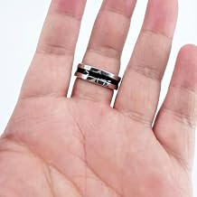 ZQION Strong Magnetic Engraved PK Ring Magician Accessory Close Up Stage Magic Trick Gimmick Props Easy to Do Funny Magia 18MM