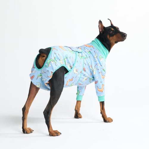 Image of Spark Paws Dog Recovery Suit - Surgical Onesie After Surgery, Male & Female | Full-Body & Belly Coverage Post Spay, Neuter or Abdominal Surgery - a Soft Cone Alternative. Breathable; Fits All Breeds