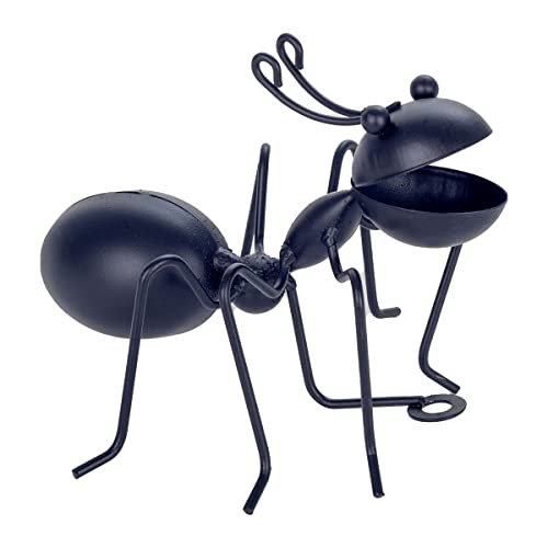 CAPRILO. Adorno Pared Decorativo de Metal Hormiga Cuadros y Apliques. Figuras y Esculturas, Muebles Auxiliares. Decoración Hogar y Jardín. Regalos Originales. 15 x 10 x 12 cm.