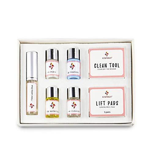 Preisvergleich Produktbild AQIN Aktualisierte Version Wimpernlifting Set, Starter Kit, Wimpernwelle, Wimpernlaminierung, Ideal für Partys, Geburtstage, Muttertag - 7 Teiliges Set - inklusive 5 (A)