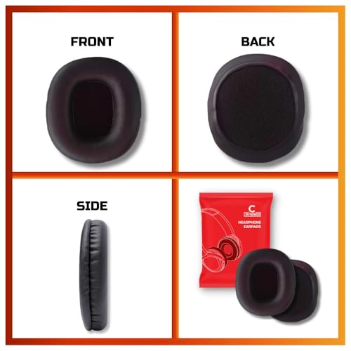 Image of Crysendo Headphone Cushion Compatible with Boat Rockers 550 Headset Replacement Ear Cushion | Earpads, Ear Cups Protein Leather, Superior Noise Isolation Memory Foam (Black)