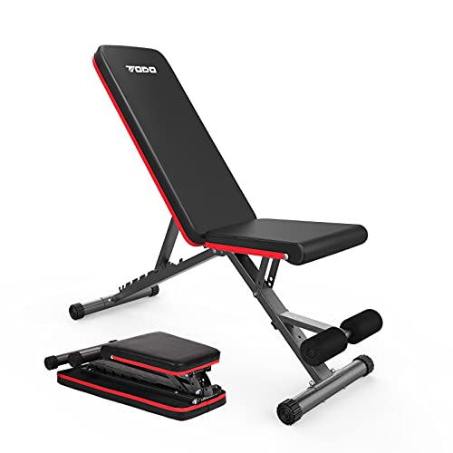 Banc De Musculation Pliable SPORTNOW - Multifonction 8 Positions Réglables - 120kg Max