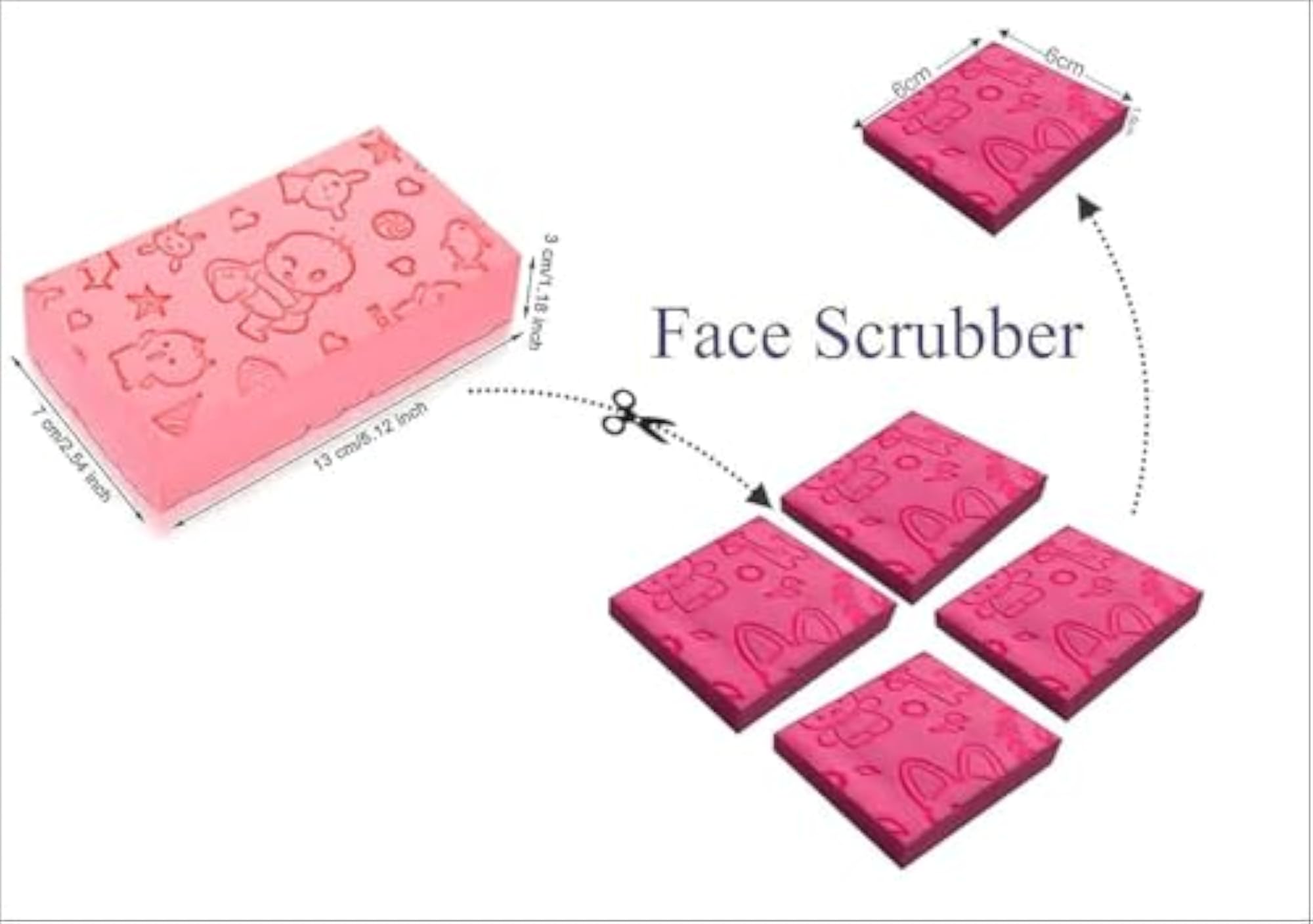 Ultra Soft Exfoliating Sponge, Japanese Spa Cellulite Massager