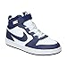 Nike Court Borough Mid 2 Shoes Sneaker, White/Blue Void-Signal Blue, 13.5 US Unisex Little Kid