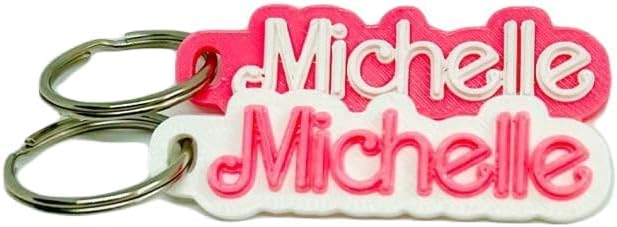 Fashion Doll Personalized Keyring - Custom Name Tag