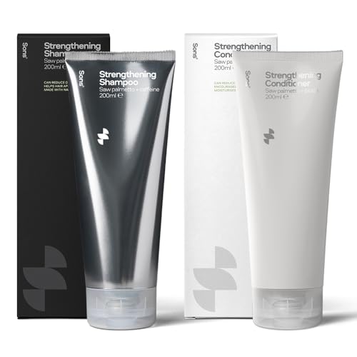 Sons Shampooing & Après-Shampooing Homme – Anti-DHT, Épaississant et Antipelliculaire à la Caféine, Réduit la Chute et l’Affinement, Apaise le Cuir Chevelu, Favorise la Pousse, 2x200ml, Fabriqué en UE