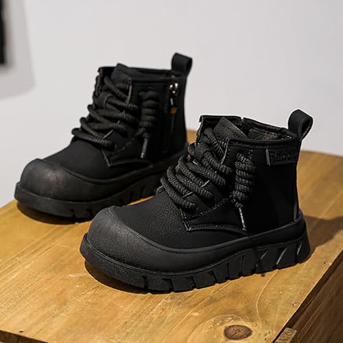 Water𝗽roof Side Zipper Boots for Kids Unisex Fall Winter Warm Outdoor Ankle Booties Toddler Hiking Sport Shoes4