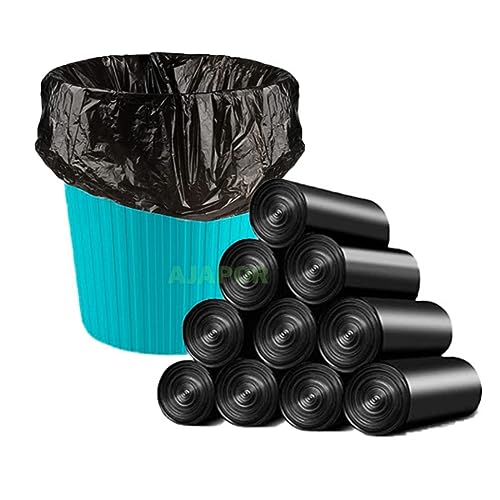 AJAPOR Biodegradable Garbage Bags (Medium Size 48×54 cm) (30 Bags)(Pack Of 1) Dustbin Bags For Home Office Kitchen Hospital/Garbage Covers/Waste Bags