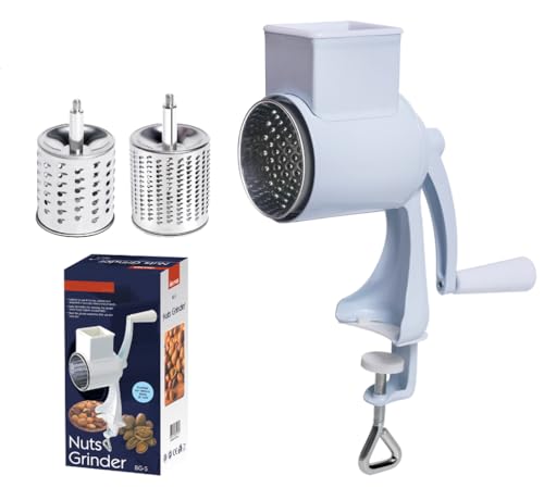 Niwugady Molinillo Manual de Nueces y Cacahuetes Con Manivela - Picador y Trituradora Multifuncional - Máquina de Molienda