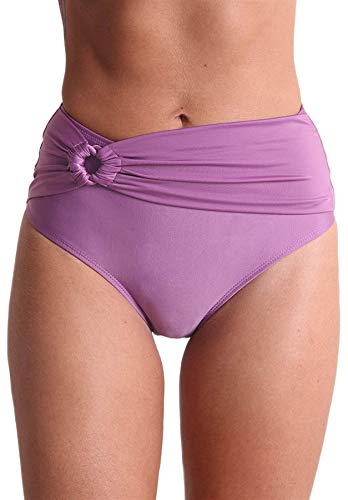 Calcinha Biquíni Avulso com Faixa Frontal Orquídea - Lilas - M