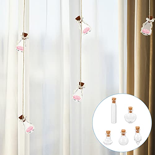 NUOBESTY 50 Pezzi Piccolo Mini Vasetti di Vetro