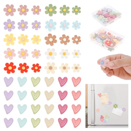 54 Pcs 3D Fridge Magnet Set Cute Strong Refrigerator Magnet Adorable Decoration for Office Colorful Kitchen Decor Cute Desk Accessories for Whiteboard