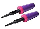 2 Pack - Tota Hand Held 2-Way Dual Action Balloon Pump for Balloons - Balloon Inflator Pumps in Both Directions