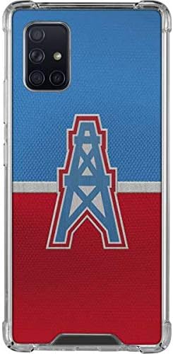 Skinit Clear Phone Case Compatible with Galaxy A71 5G - Officially Licensed NFL Houston Oilers Vintage Design