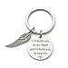 Memorial Jewelry I Will Hold You in My Heart Until I Can Hold You in Heaven Angel Wing Keychain