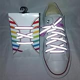 Modellnummer: HQY346 KIJH 1 Paar 60 100 120 cm flache reflektierende Läufer-Schnürsenkel Sicherheitsleuchtende leuchtende Schnürsenkel Unisex für Sportbasketball-Segeltuchschuhe, Lila Nummer 5, China