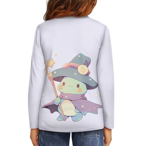 Image of Long Sleeve Shirts for Girls Winter Tops 3-16t Cartoon T Shirts for Fall Clothes