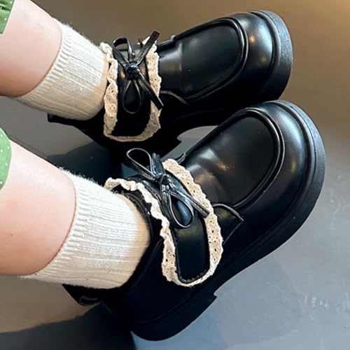 Toddler Boys Girls Dress Round Toe Shoes Kid PU Leather Fleece Lined Comfort Rubber Sole Oxford School Uniform Flat3