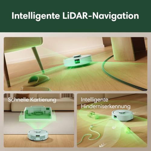 iRobot Roomba Mini Saugroboter mit Wischfunktion, AutoEmpty Basis, LiDAR – Ansicht 4