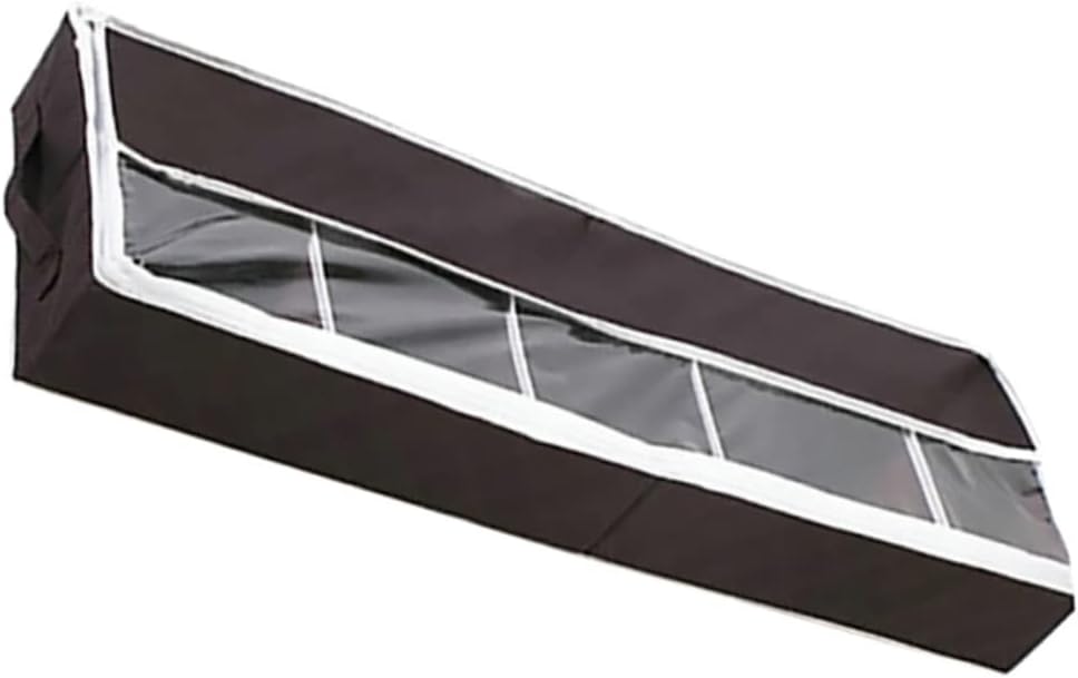 Cabilock Visible Window Non-woven Shoes Box Large Capacity Folding Shoes Storage Bag Space-saving Home Storage