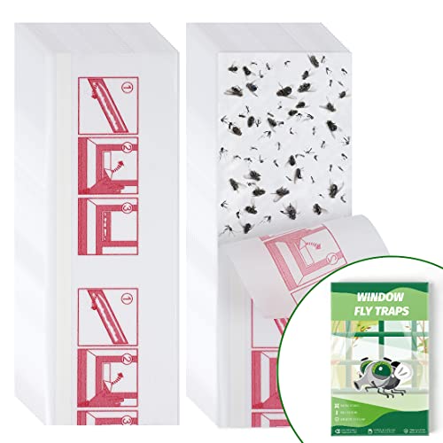 Seekbit 40 Pack Sticky Cockroach Traps On The Wall, Window Fly Traps For House, Clear Bug Killer Indoors, Fly Catcher Sticky Trap For Ladybugs, Gnats, Houseflies Glue Traps Keep Flying Insects Away #TOP10