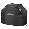 LEEWHEEL Grill Cover, 58 inch BBQ Grill Cover for Outdoor Grill, 420D Waterproof Fabric, UV & Fade Resistant, All-Weather Barbecue Gas Grill Cover with Handles, Straps & Adjustable Drawstring