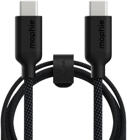 mophie Charge Stream USB-C to USB-C 2m/6ft Cable - 60W Power Delivery