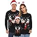 SOIUTAO Weihnachtspulli Damen Winter mit Niedlichem Hirsch Muster Warmes Sweatshirt Große Größen Rundhals Mode Bekleidung Party Geburtstagsgeschenk für eine Familie oder eine Freundin