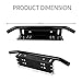Liteway License Plate Holder and Light Bar Mount Aluminum Bull Bar Style Front Bumper Number Plate Frame for Daytime Running Light Offroad LED Light Bar, Suitable for Most Vehicles, Black, 1 Year Warranty