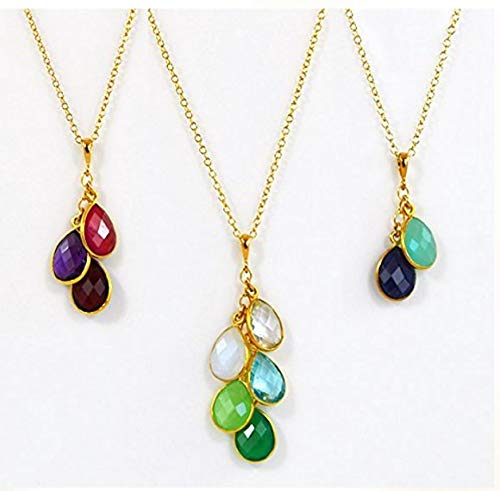 10Pcs Adabele Grade A December Blue Zircon Birthstone Charms 11X7Mm Teardrop Briolette Crystal Pendant Drop Beads Silver Plated For Jewelry Craft Making Ccp13-12 #TOP6