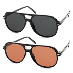 Black Frame/Black Lens+black/Light Orange Red