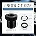 2PCS Oil Filter Adapter,Anti-Rust & Anti-Leak 1/2-28 to 3/4-16 Thread Adapter Protector Kit Includes O-Rings & Washers,Professional Car Accessories for Auto Repair