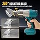 Akku Blechschere Kompatibel mit Makita 18V, Elektrische Blechschere mit 360° drehbarem Kopf, Max. 2mm Scherendicke Elektrische Schere für Bleche,Teppiche,Stoff, Leder (ohne Akku)
